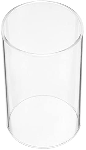 Artibetter Manchon De Bougeoir: Verre Ouvert sans Fond Cylindrique Abat- en Verre Bougeoir Couvercle De Tube De Cheminée pour Centres De Table 7 * 10Cm