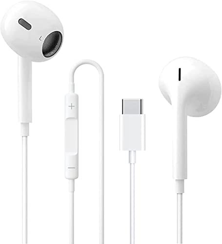 Auricolari USB tipo C con microfono (Hi-Res) e controllo del volume per Samsung S20, iPad Pro 2018, Huawei P30 P40, OnePlus,Google Pixel 5/4/3 e altri dispositivi di interfaccia di tipo C