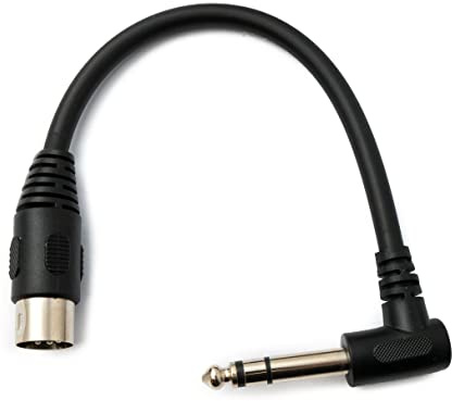 System-S Câble audio 20 cm XLR 5 broches mâle vers 6,35 mm mâle mâle coudé AUX