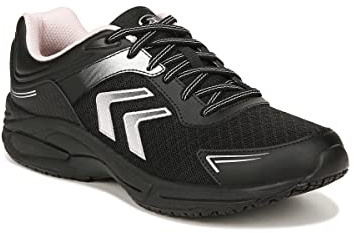 Dr. Scholl's Womens Blaze Work Soft Toe Slip Resistant Lace Up Sneaker Black 8.5 M