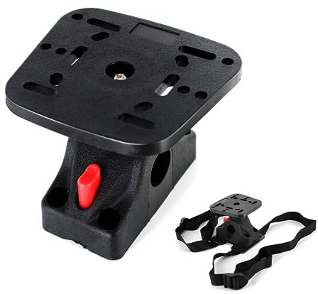 byhsports Fish Finder Mount Base with Adjustable Bracket, Universal Marine Electronic Mount for Boat, Canu, Kajak