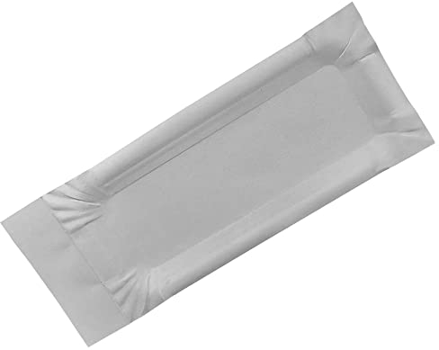 Gastro-Bedarf-Gutheil 50 Weiße Bratwurst oder Bockwurst Pappteller mit Abriss 8x21cm