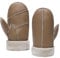 MGGMOKAY Herren Lammfell Shearling Fäustlinge Warme Lederhandschuhe,Kamel,L