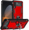 Verco Hybrid Armor Shield Case für Samsung Galaxy Z Flip 3 Hülle, extrem robust mit Magnet Fingerring Halter Handyhülle für Samsung Z Flip 3 Panzerhülle, Rot