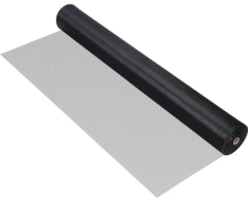 Landical Fiberglas-Netz-Rolle, 122 cm x 60 m, Fensterschutz und Türersatz, DIY, verstellbarer Fensterschutz für Türen, Terrassen, Veranden, Baumhäuser, Pool, Zimmer, haustiersicher, geeignet für