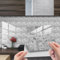 HORIWE Fliesenaufkleber Marmorierung 20x20cm Wandfliese Aufkleber 20 Stück PVC Fliesensticker Fliesen Folie Selbstklebende Tapete Wasserdicht Wandaufkleber für Küche, Schrank, Möbel, Tisch…