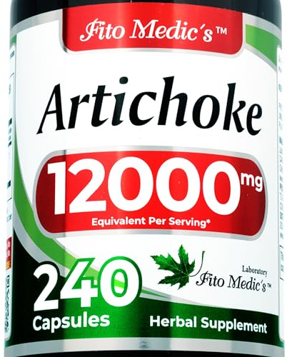 FITO MEDIC'S Artichoke Capsules 240 Count | Alcachofa Supplement | Digestive Support