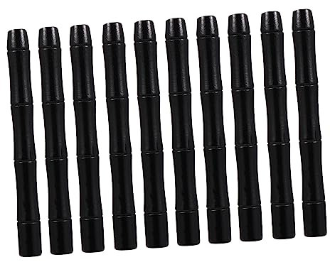 Ciieeo 10pcs Chinese Round Fan Handles Diy Wood Handles Handmade Fan Accessories for Wooden Parts Handheld