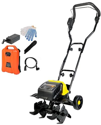 Motozappa Elettrica Da 1500 W,Motozappa Per Coltivatore Di Terreno Da Giardino,Maniglia Pieghevole,Larghezza Di Lavorazione 36 Cm E Profondità Di Lavorazione 22 Cm(12AH)