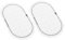 ibasenice Your Drumming 2 Stück Bass Drum Aufkleber Drum Patch Drum Weiß Drumming Zubehör