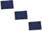 Cabilock 3 Piezas Funda de Almohada de Seda de imitación Funda de la Almohada Funda de Almacenamiento de Almohada Satin Pillowcase Fundas de Almohada Funda de Almohada Sedosa poliéster Blue