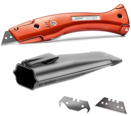 Delphin®-03 Style Edition inkl. Klingen und Kunststoffköcher, Teppichmesser