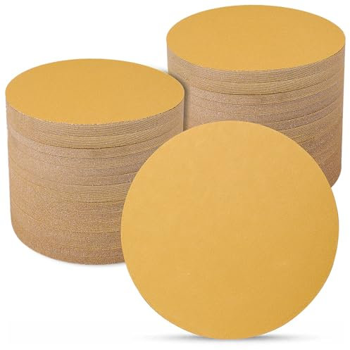 Sruhrak Sanding Discs 150mm 100 Pcs, 240 Grit 6 inch NO Hole Hook and Loop Orbital Sander Discs, Sanding Pads for Random Orbital Sander Pads and All Oscillating Tools