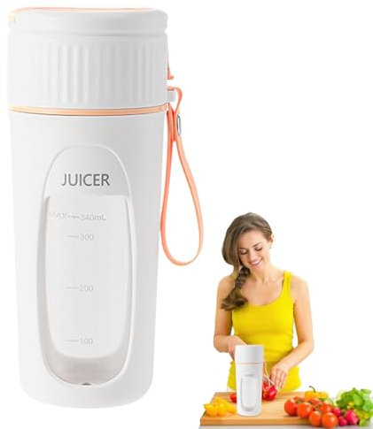 Portable Rechargeable Blender, Portable Personal Blender,Cordless Travel Blender for Smoothies - Personal Travel Blender Cup for Home, for Powerful Blending Performance