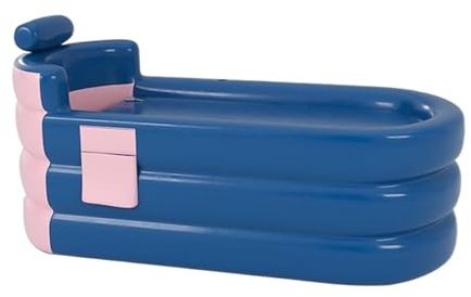 Baignoire gonflable pour adultes, baignoire gonflable | Seau de salle de bain pliable intérieur et extérieur | Baignoire spa gonflable pour baignoire portable avec appui-tête,