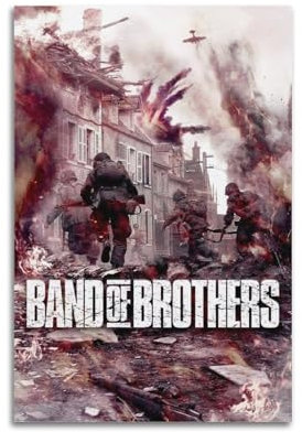 UHHYFVN Poster Band of Brothers, Wandkunst, dekoratives Gemälde, Schlafzimmer, 30 x 45 cm, ungerahmt, 6 Stück