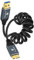 Thzzhnno Cavo Spirale Micro B a USB 3.0 A, 5Gbps Cavo Spirale USB Tipo A a Micro B Hard Disk per Galaxy S5, Note 3, Toshiba Canvio Basic (Estendere da 95MM a 1M)