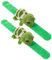DIKACA 2er Set üsch Schildkröte Snap Armband Lustige Tier Themen Slap Wristbands Für Kinderpartys Kuscheltiere Und Mitgebsel Grünes Design