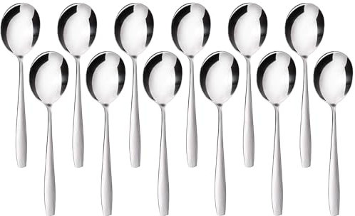 GRÄWE Servierlöffel Königstein, 12er Set, Salatlöffel, Gemüselöffel, Anrichtelöffel, Vorlegelöffel, Buffet-Besteck, spülmaschinengeeignet