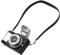 Generic Miniaturkamera für 20 cm Puppen, Miniatur Kamera Puppenhaus Dekoration Zubehör, Mini-Puppenhaus-Kamera, Mini Doll Camera Fashion Miniature Camera Ornament für 1/12 Puppen, Schwarz