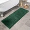 Brentfords Forest Green Bath Mat Runner, Non Slip Noodle Chenille Shower Bobble Bathroom Rug Highly Absorbent Safe Washable Floor Mats - 45 x 110cm
