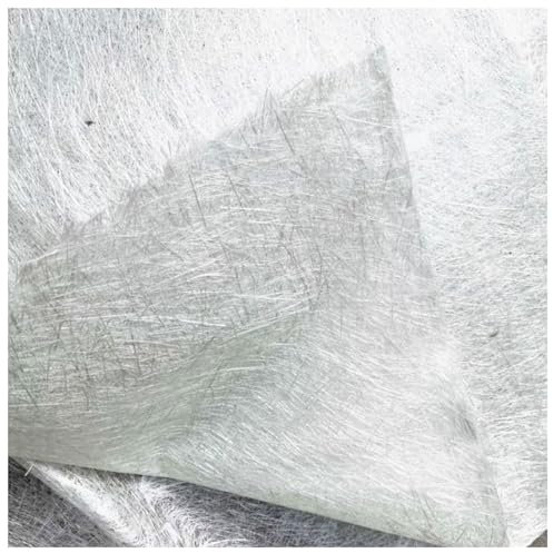 MFLCBK Tissu en Fibre de Verre 300g/m² Tapis en Fibre de Verre pour Les Résines de Polyester, 1m de Large Fibre de Verre Mat pour Réparation,toits, Voitures, Bateaux (1x30m)