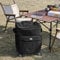 HipierFx Nevera Portátil con Ruedas 40 litros Plegable Nevera Playa a Prueba de Fugas para Picnics Camping y Playa (Negro)