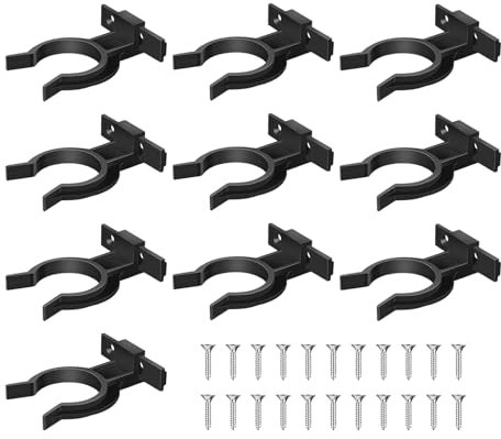 FENGCHUANG 10 Stück Robuste Clips de Plinthes Réglables 32 à 36mm Clip Plinthe Cuisine, Fixation Plinthe Cuisine avec 22 Vis, Clips de Meubles Fixation, Attache Plinthe Cuisine