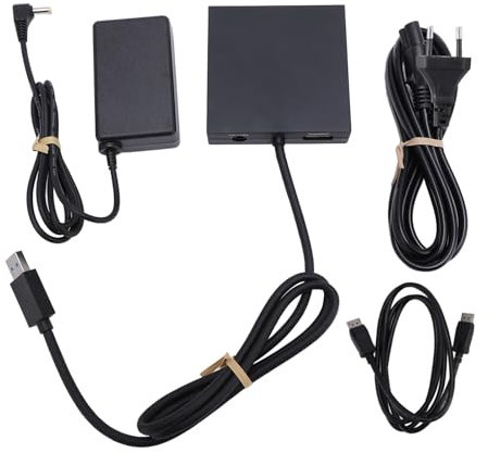 CHEOTIME Kit de Accesorios para Adaptador de PC Adaptador de Corriente Estable con Cable DisplayPort Ampliar la Biblioteca de Juegos Juega Juegos en PC para VR2 Kit Adaptador de