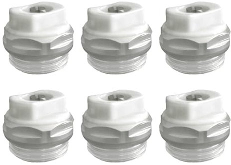 6Pcs 3/8inch Radiator Bleed Valves Sealing Radiator Bleed Valves Radiator Exhaust Valves Quick Installation