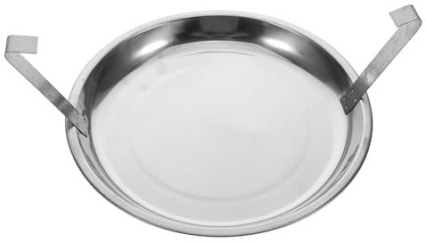 Milisten Fireplace Ash Tray with Handles Durable Ash Pan for Efficient Cleanup Container for Korean Bbq Outdoor Camping Commercial Grade Extinguishing Accessory