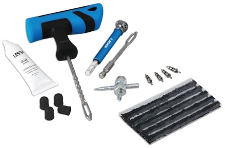 Laser 9147 Emergency Tyre Repair Kit with T-Handle & Drill Driver