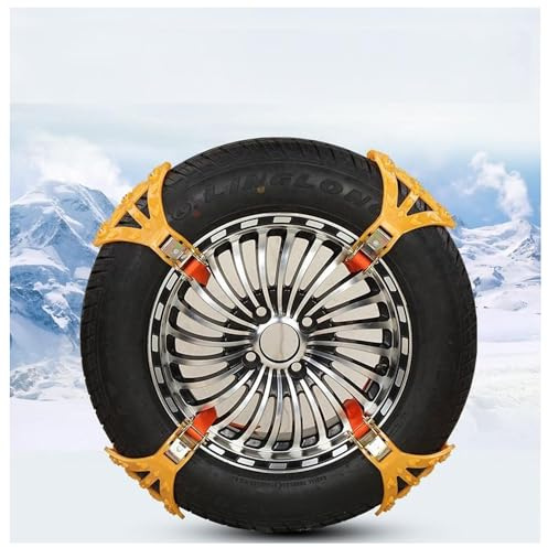 QMMMNH 4pcs Auto Schneeketten,für SEAT Alhambra 7N 2011-2019,Ultraleistungsfähig,um Wegrutschen Fahrzeuge Verhindern,geeignet Vereiste und Verschneite Straßen