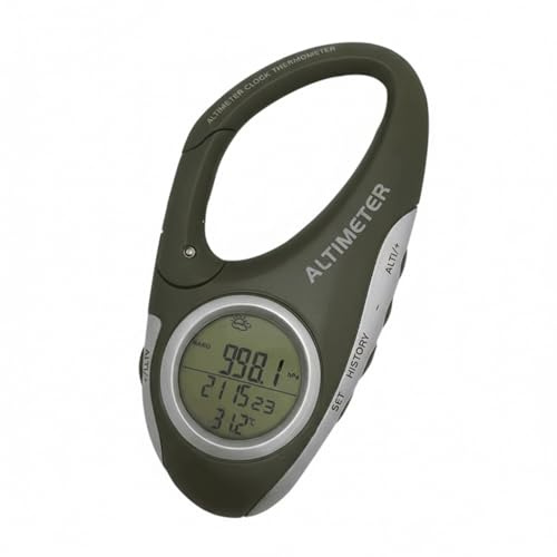 Dranvosk Digital Altimeter Barometer Thermometer for Hiking Camping Fishing - Portable Handheld Outdoor Sports Gear with Backlight Display,Car Travel Accessories