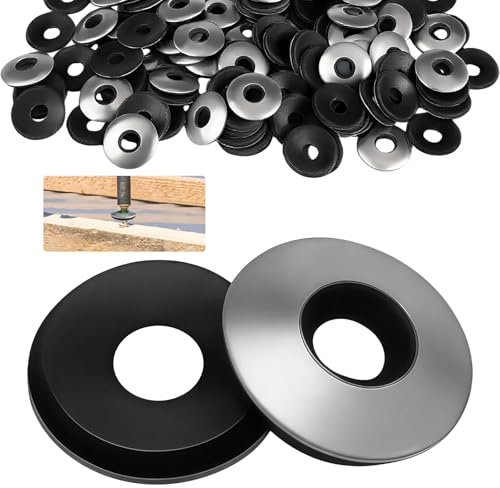 50 Pièces Rondelles D'étanchéité EPDM, M4.8 x 14mm rondelles Plates Rondes