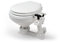 wellenshop Bootstoilette mit Handpumpe Boardtoilette Toilette Boot WC