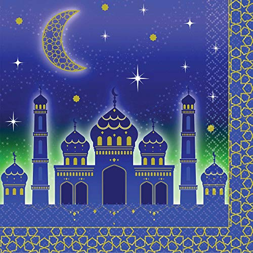 amscan Eid 2-Ply Luncheon Napkins 33cm - 16 Pcs