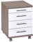 Möbelpartner Till Rollcontainer, 701397, trüffeleiche Dekor, ca. 42 x 50 x 57 cm