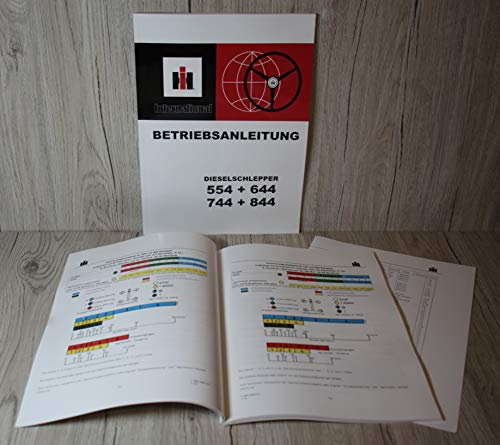 IHC Betriebsanleitung Bedienungsanleitung Traktor 554 644 744 844