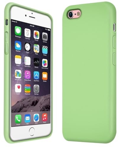 Verco Handyhülle für iPhone 6s Plus Hülle Silikon, Flex TPU Gel [weiches Innenfutter] Case für Apple iPhone 6 Plus Schutzhülle Stoßfest (5,5 Zoll), Grün