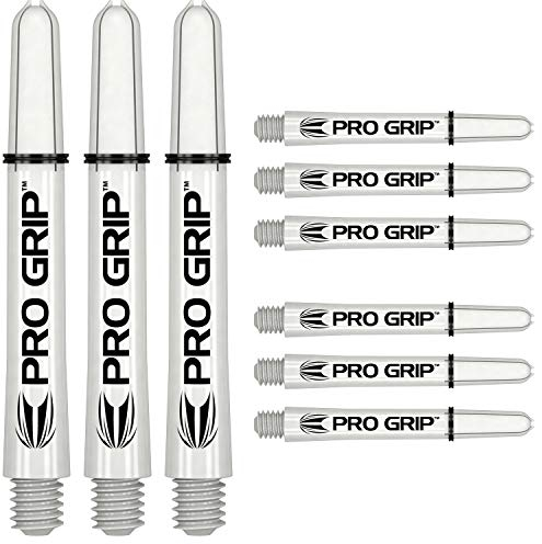Target Darts 3 x Sätze of Weiß Pro Grip Dartschäfte Mittel - 9 Dartschäfte Insgesamt