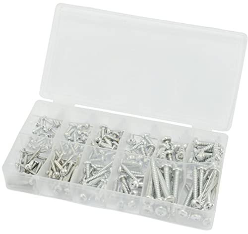 Müllner Blechschrauben-Sortiment nach DIN 7981, Linsenkopf, TX 170 tlg, BOX-BS170