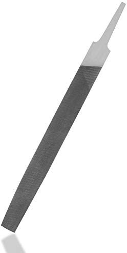 KALIM-Feile, doppelt geschnittene Zähne, 8 '' Länge, aus Kohlenstoffstahl, Handfeile ohne Griff Geeignet für Holz, Metall, Schärfen usw. (8 Zoll flach)