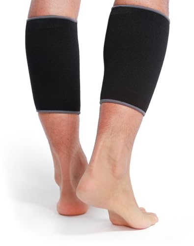 NEOtech Care Wadenmanschette - elastisches & atmungsaktives - Kompression (Schwarz, 1 Paar, Größe XL)