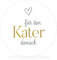 White&ivory, 50x runde Aufkleber, Sticker Für den Kater danach | stilvolles Design: herz, gold | 4cm Durchmesser | selbstklebend | Gastgeschenke für Hochzeit Taufe Geburtstag