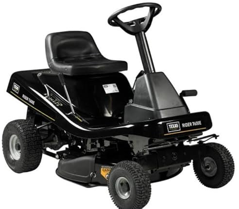 TEXAS Aufsitzmäher Rasen Traktor Rasenmäher Traktor Aufsitzrasenmäher Rasentraktor Rasenmäher Bulldog Gartentraktor Hochgrasmäher Rider 7600E 2in1 | 432cm³ | 12PS | 76cm | AHK | E-Start | 5Vor+1R