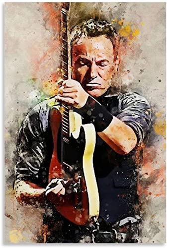 LBMED Leinwand Bilder Kunst Bruce Springsteen Poster für Schlafzimmerdekor Malerei Poster Druckt Gedruckte 23.6x35.4(60x90cm) Kein Rahmen