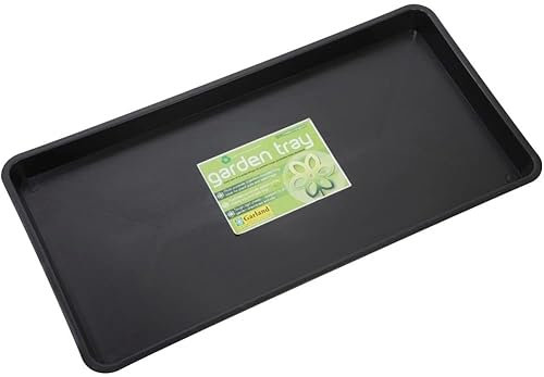 Muddy Hands Rectangle Multi Purpose Black Plastic Garden Tray - 12 Litre - (Length: 79cm x Width: 40cm x Height: 5cm)
