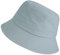 Wheebo Chapeau bob de couleur unie pour femme, chapeau d'été, de plage, de pêcheur, pour femme, adulte, unisexe en coton, A-sc-babyblue, Taille unique