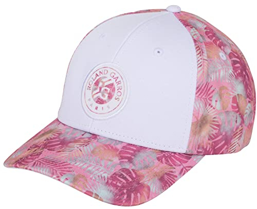 ROLAND GARROS Damen-Kappe, offizielle Kollektion, verstellbare Größe, Rosa, One size